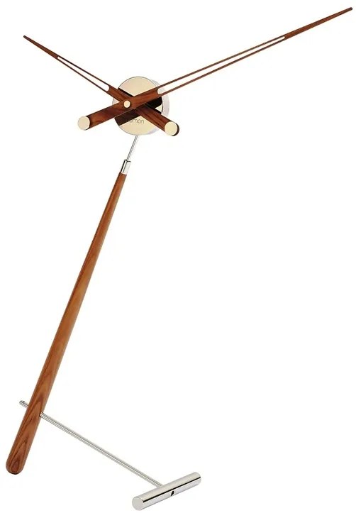 Dizajnové stolné hodiny Nomon Puntero Walnut N 94cm