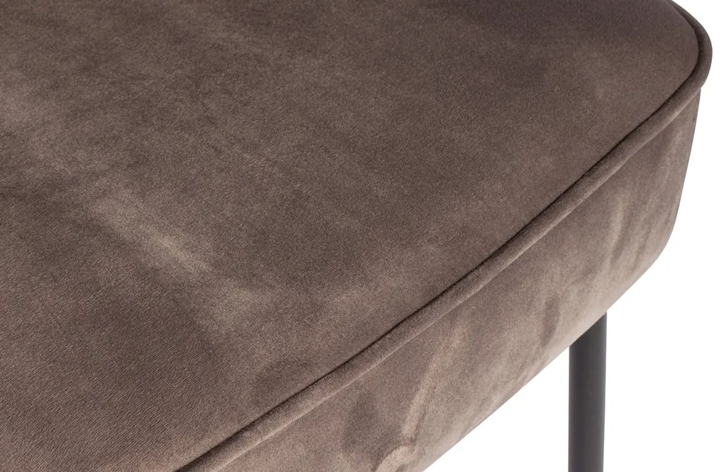 BePureHome Vogue zamatová jedálenská lavica - Khaki