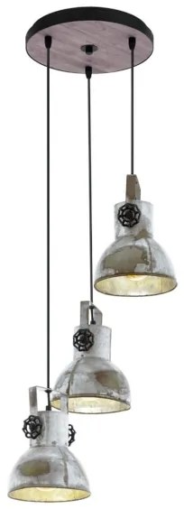Eglo 49647 - Luster na lanku BARNSTAPLE 3xE27/40W/230V