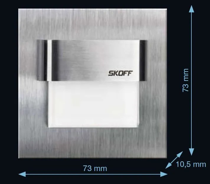 LED nástenné svietidlo Skoff Salsa short mat. mosaz neutrálna IP20 MI-SAL-M-N