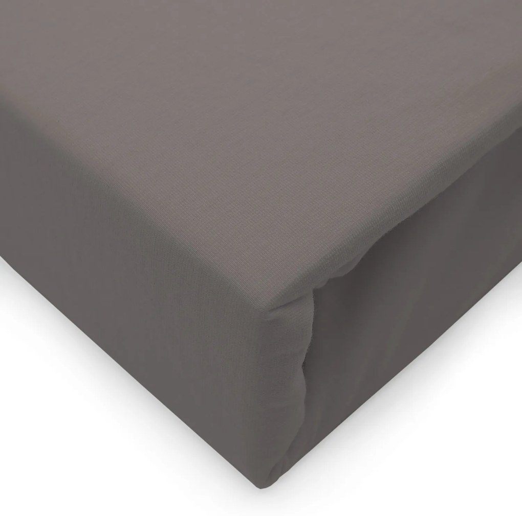 JERSEY PRESTIERADLO 200X220 CM, VÝŠKA 30 CM ANTRACIT