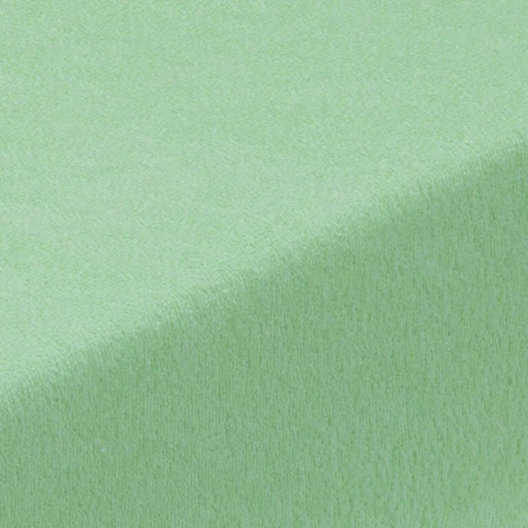 Napínacia plachta na posteľ froté EXCLUSIVE zelené jablko 90 x 200 cm