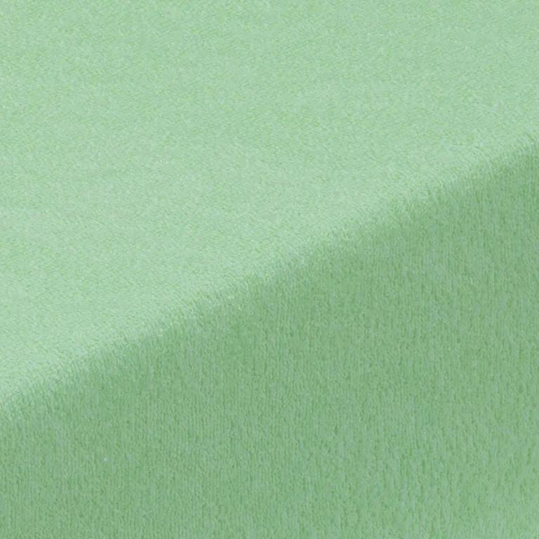 Napínacia plachta na posteľ froté EXCLUSIVE zelené jablko sada 2 ks 90 x 200 cm