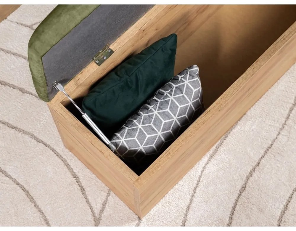 Lavica v zelenej a prírodnej farbe Kumo - Bobochic Paris