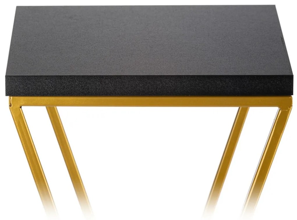 Květinový stojan LOFT I 40 cm zlatý/černý