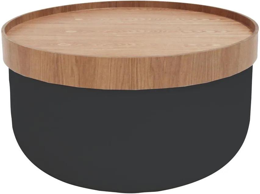 Odkladací stolík Olive čierny 62 cm