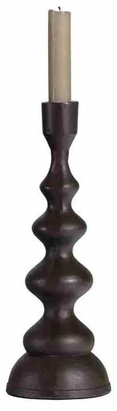 BEPUREHOME Svietnik Twisted čierna 28 × 10 × 10 cm