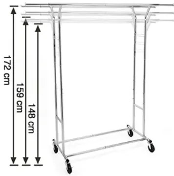 Stojan na oblečenie Merci chrómový