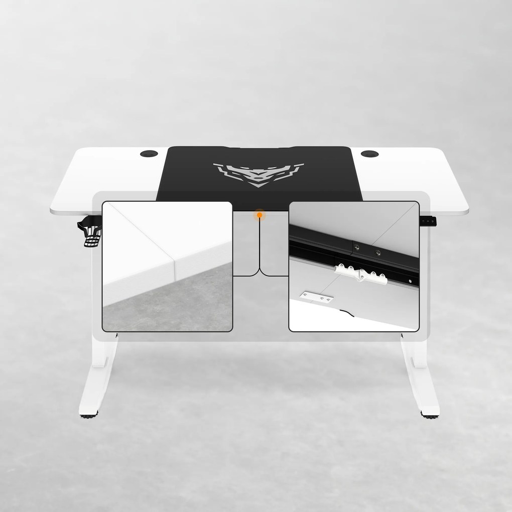 Stôl s nastaviteľnou výškou 140 cm biely: Diablo X-Tensio 1400