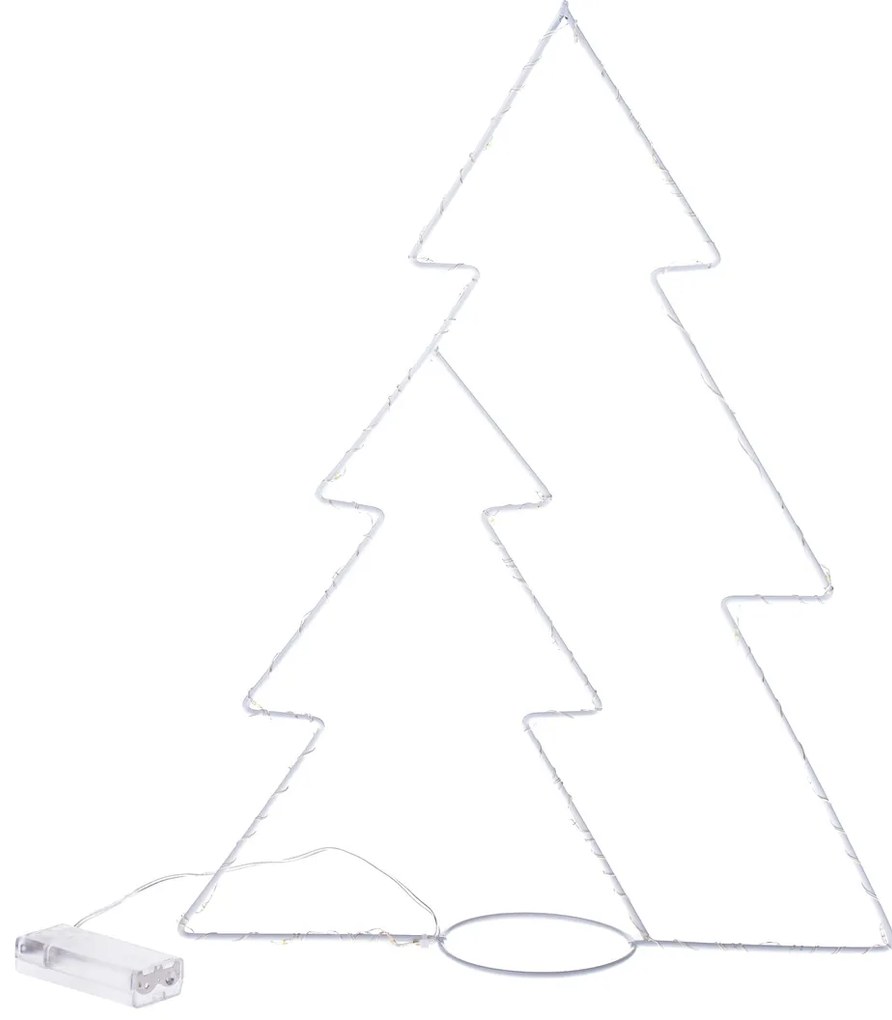 Vianočná svietiaca dekorácia stromčeky, 45 x 33 cm, 25 LED