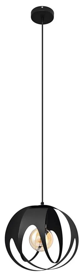 Luster na lanku MOONLIGHT 1xE27/15W/230V čierna