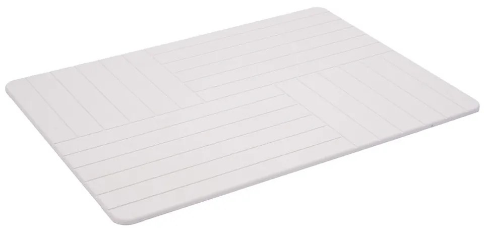 Biela kúpeľňová predložka 50x70 cm Malta – douceur d'intérieur