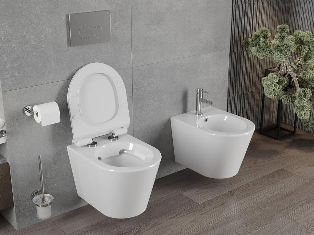 Závěsný WC set MEXEN RICO 36,5 cm s prkénkem DUO bílý