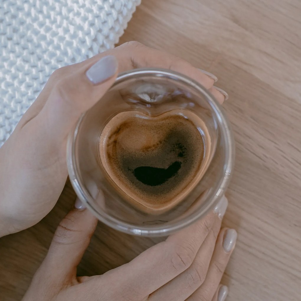 Eulenschnitt Dvojstenný pohárik na espresso Heart 100 ml