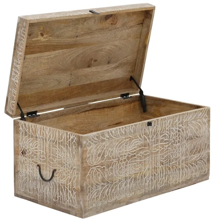 Truhlica z mangového dreva v prírodnej farbe 45x50 cm Malati – Støraa