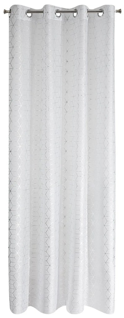 ZÁCLONA NA KRÚŽKOCH SEYLAN 140X250 CM BIELA