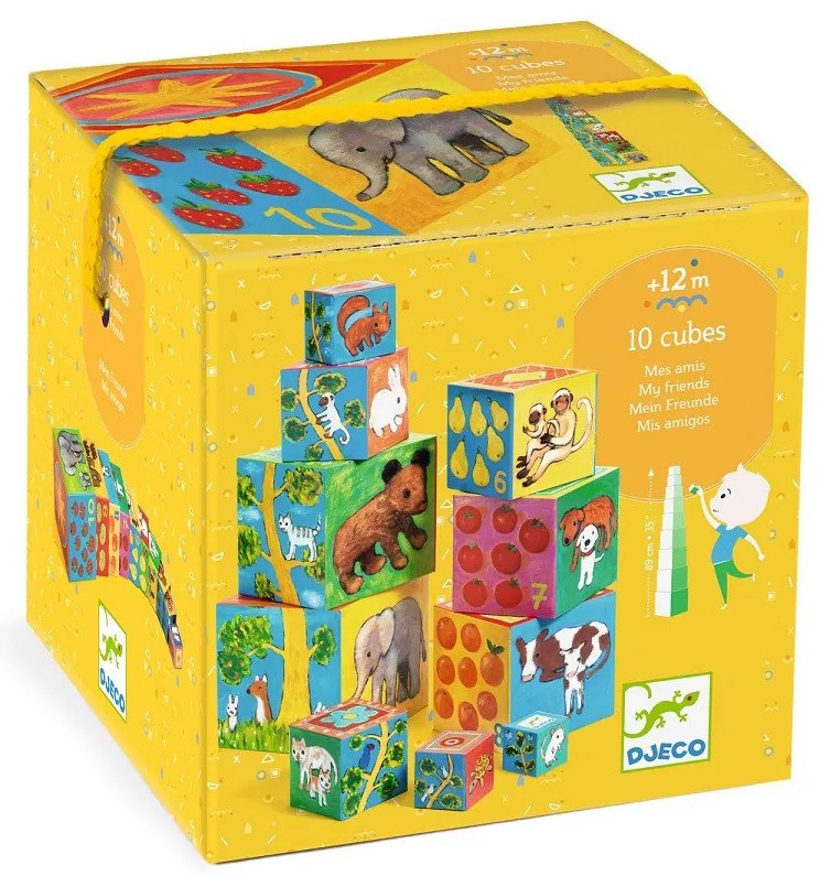 Skladacie kocky pyramída – Moji priatelia