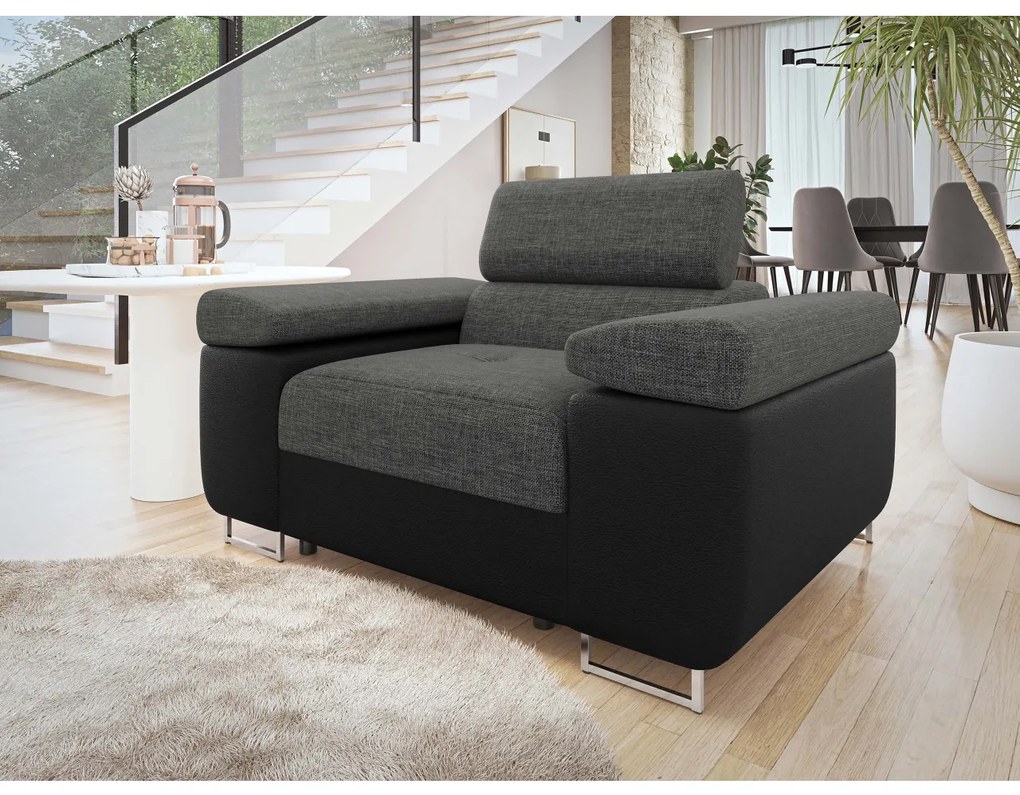 Kreslo Torezio 1, Dostupné poťahy: ekokoža Soft 017 (biela) + Lux 05