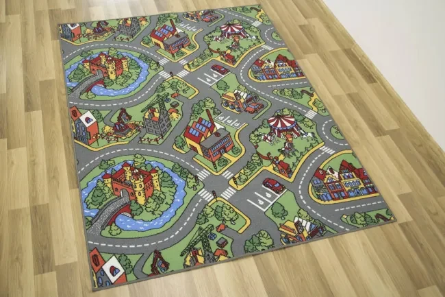Detský metrážny koberec O-rally
