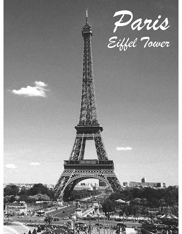 Ceduľa Paris Eiffel Tower