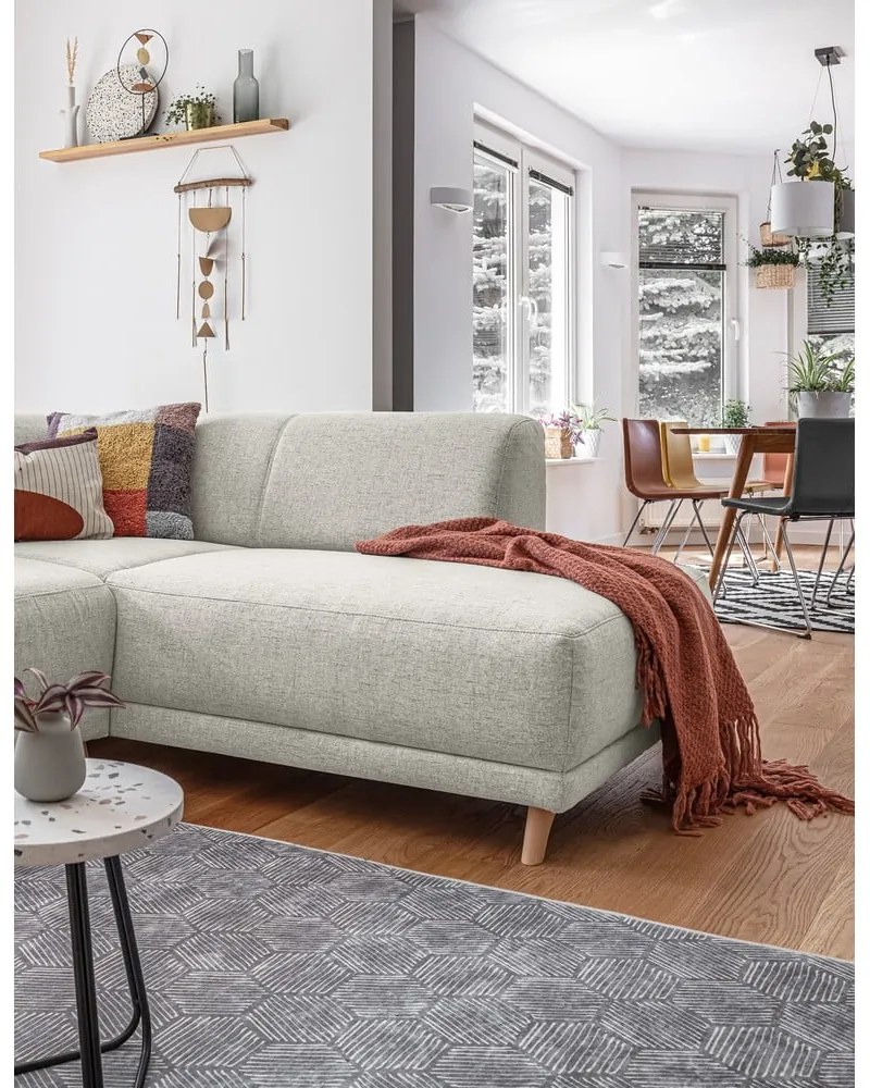 Béžová rozkladacia/s úložným priestorom rohová pohovka (pravý roh/do L) Classy Sophie – Miuform