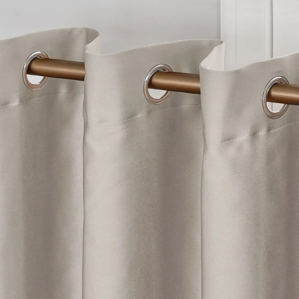 4Home Výhodná sada Zatemňovací záves Cairo béžová, 150 x 250 cm, 2 ks