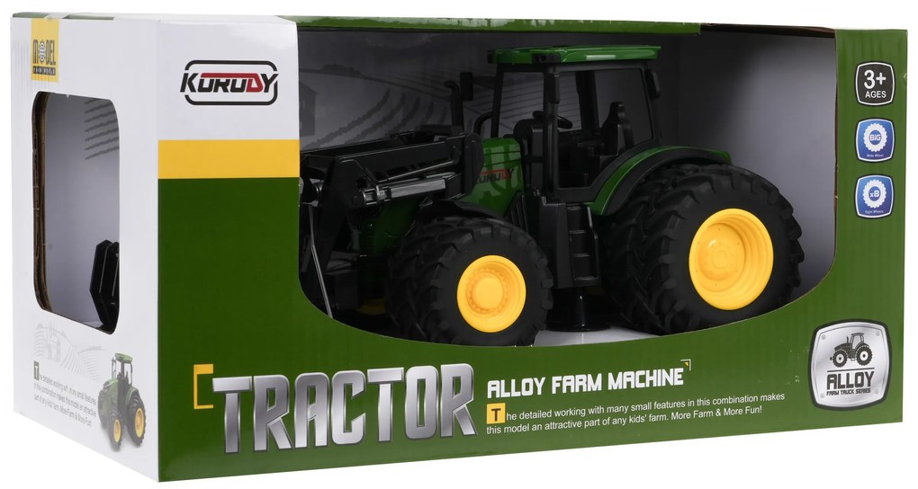 Ramiz Zelený traktor 1:24 – 8 kolesový