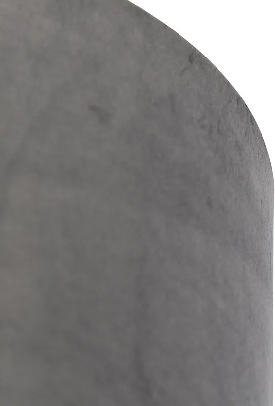 Zamatový tienidlo sivé 35/35/20