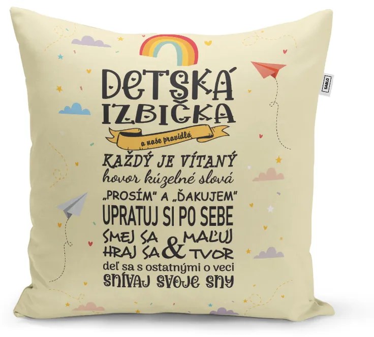 Sablio Vankúš Detská izbička: 40x40 cm