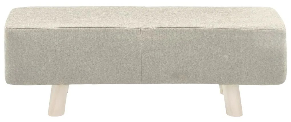 vidaXL Podnožka krémová 80x28x26 cm látková