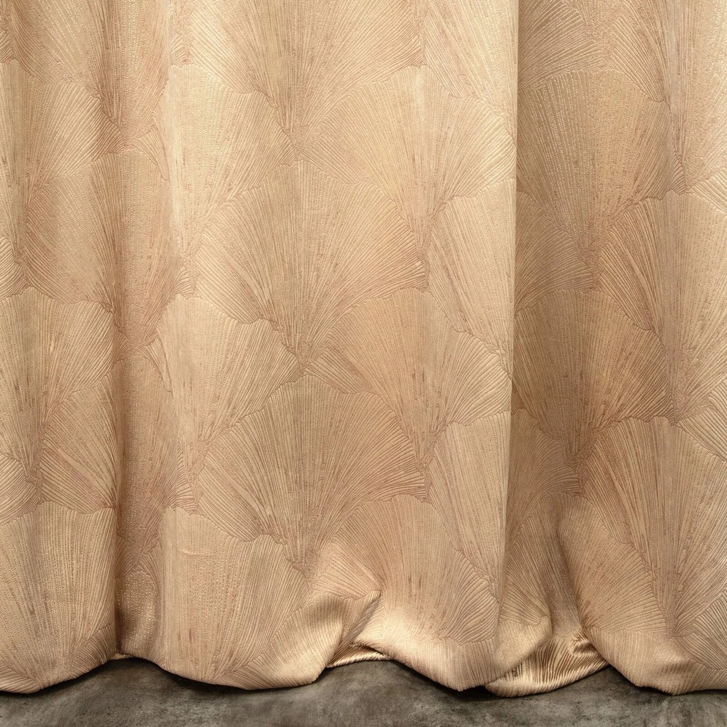 ZATEMŇOVACÍ ZÁVES NA KRÚŽKOCH PIERRE CARDIN GOYA 140X250 CM BÉŽOVÁ
