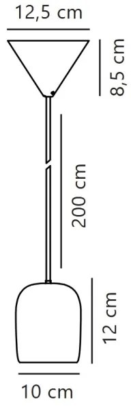 Nordlux - Luster na lanku NOTTI 1xE27/25W/230V oranžová