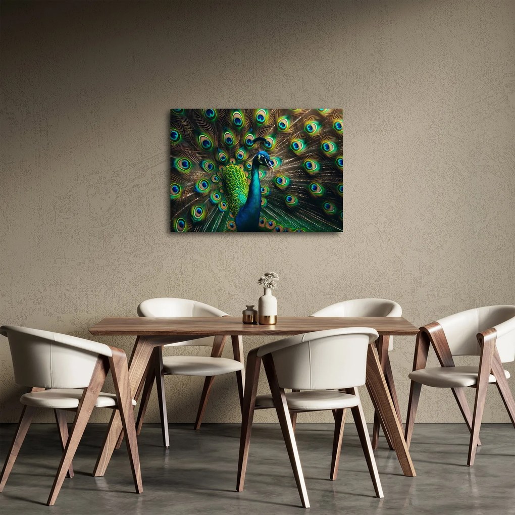Obraz – Páv (70x50 cm)