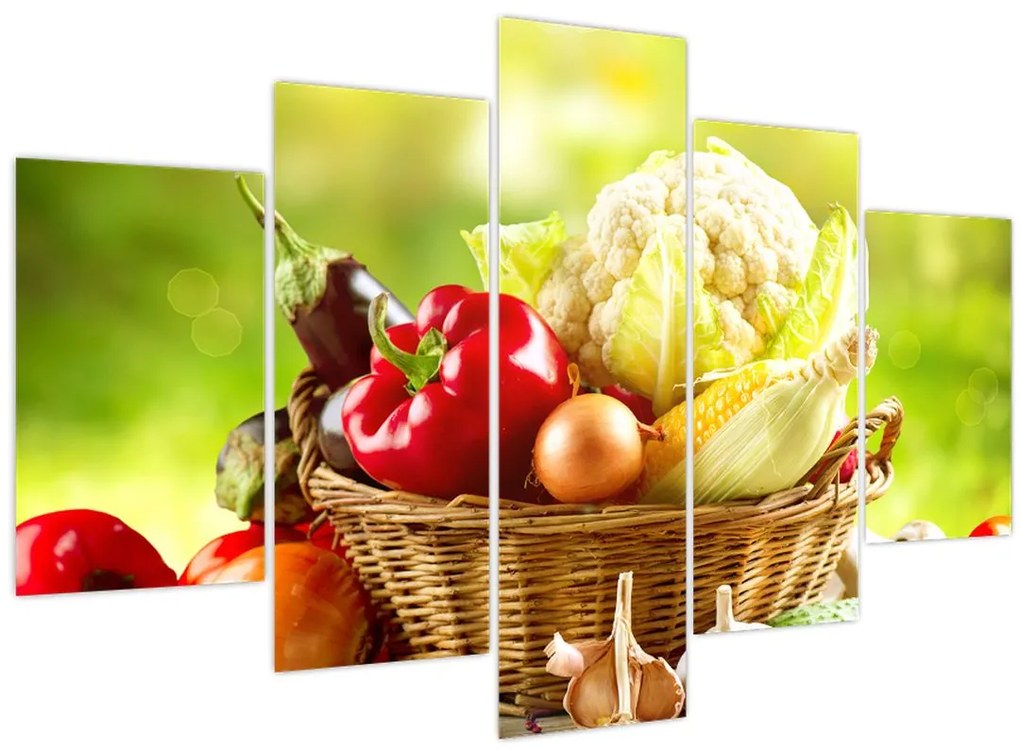 Obraz - Zelenina (150x105 cm)