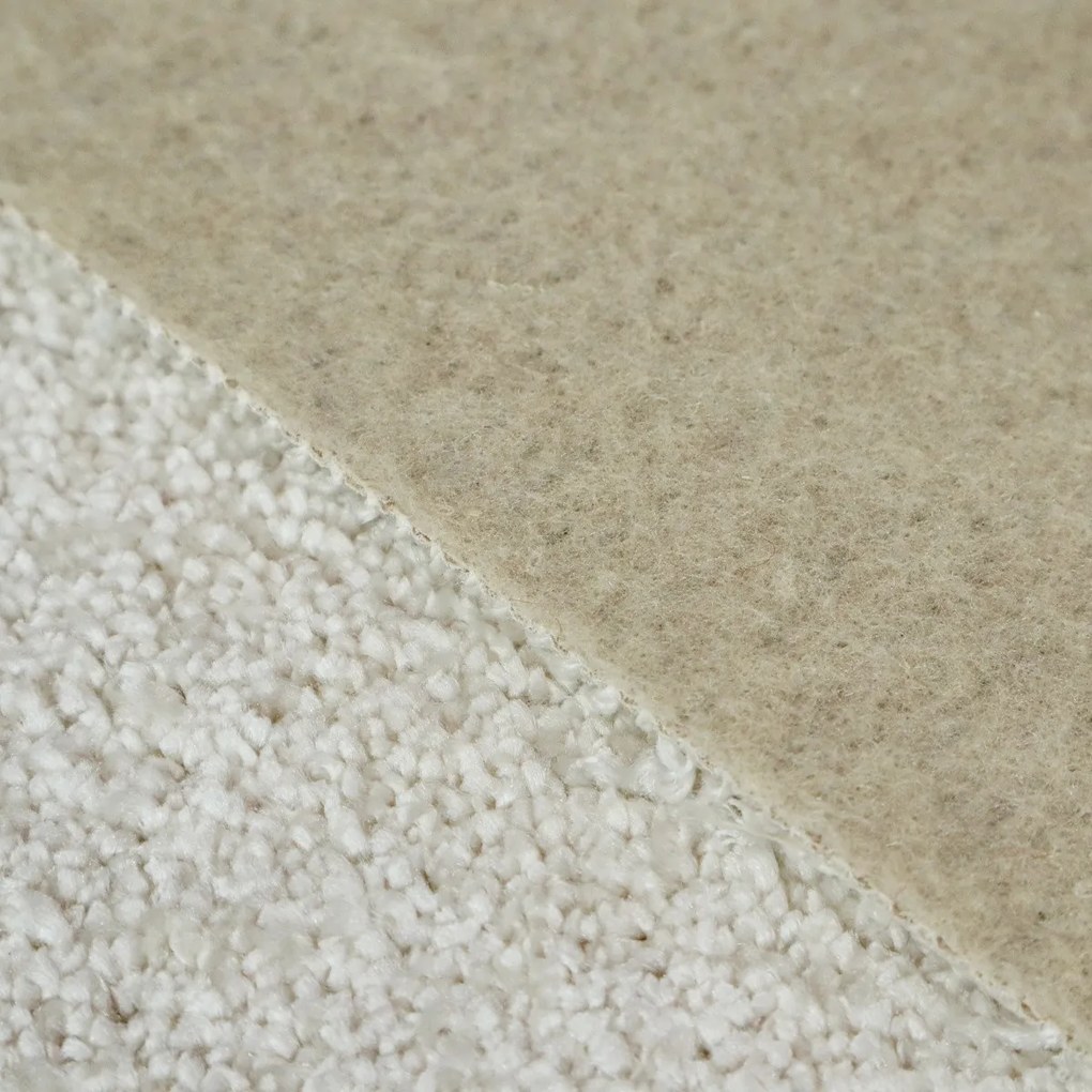 AladinWorld Expres, AKCIA: 120x170 cm Kusový koberec Velur Ultra biely - obšitý zo všetkých strán, šíře, biela, filc, detská izba