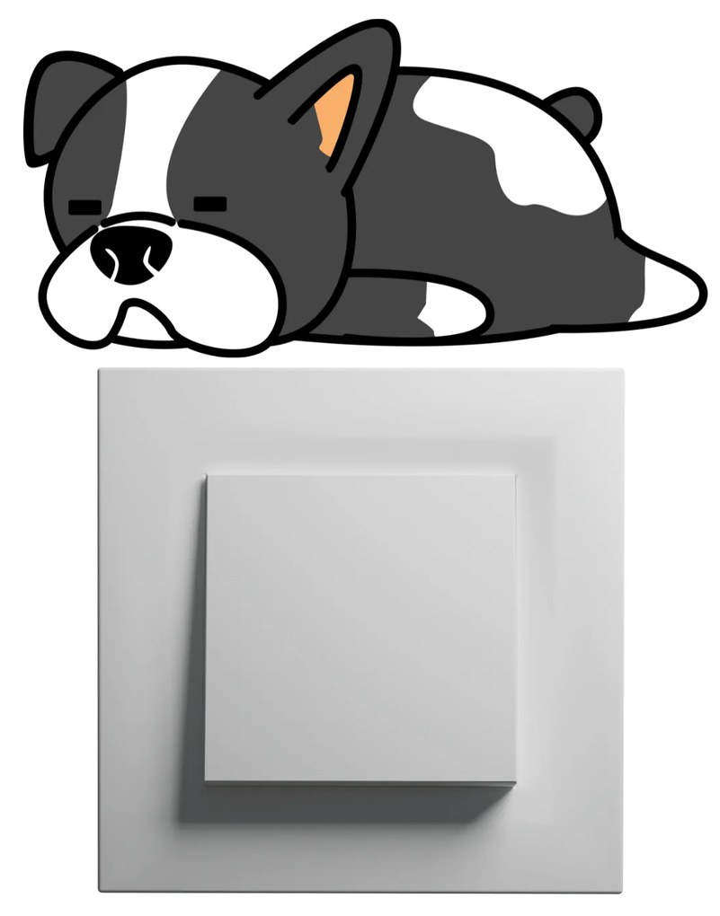 PIPPER. Samolepka nad vypínač „Spiaci buldoček"