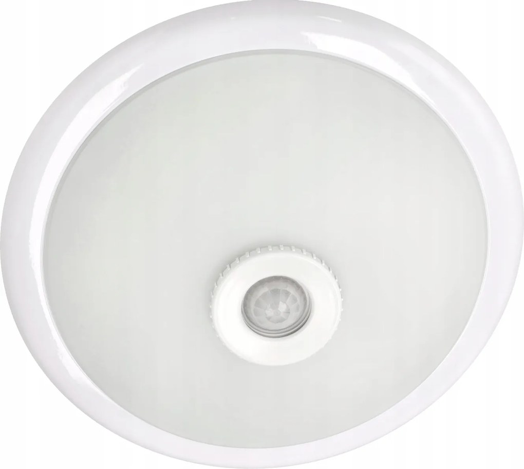 ECOLIGHT LED stropné svietidlo 2xE27 s pohybovým senzorom - sklo