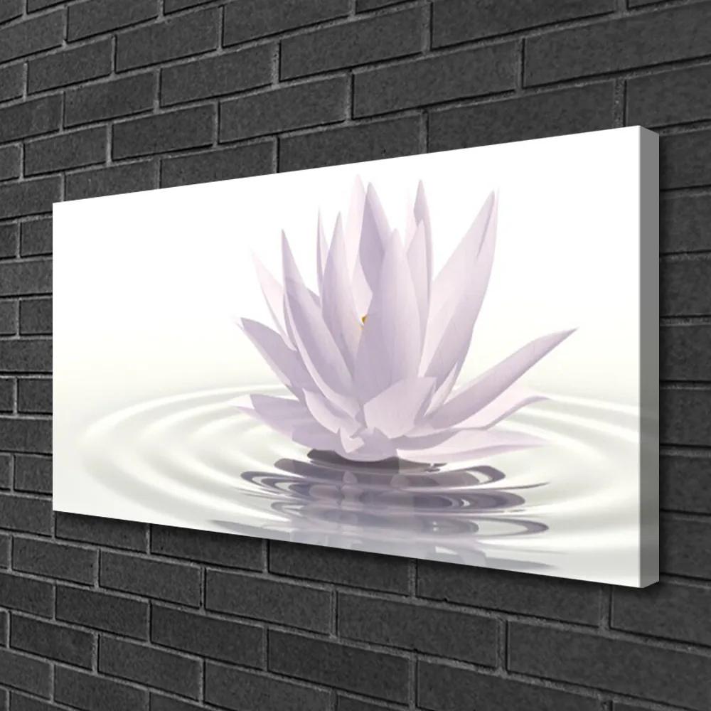 Obraz na plátne Kvet voda umenie 125x50 cm
