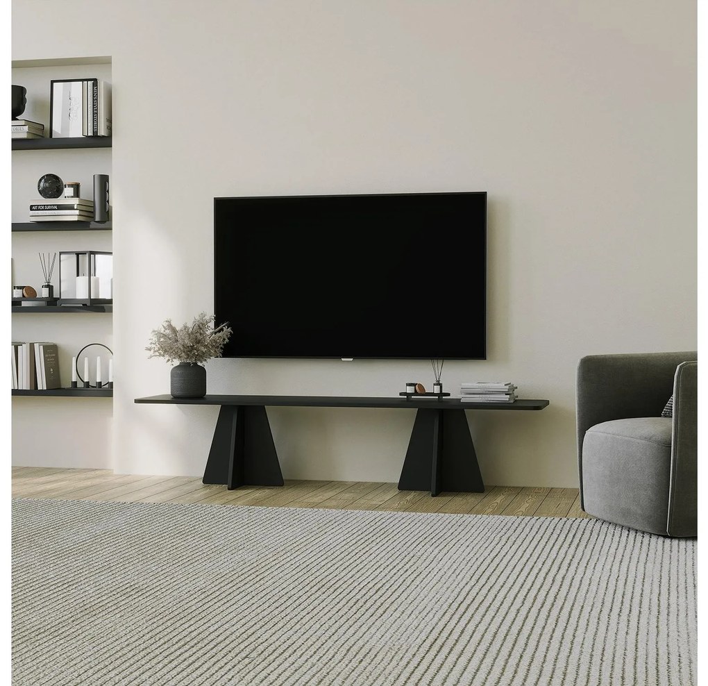 Set nábytku do obývacej izby Kabivo (čierna) . Akcia -20%. Vlastná spoľahlivá doprava až k Vám domov. 1095632