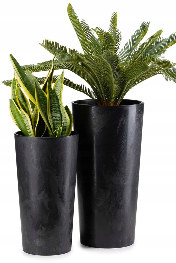 Kvetináč URBANIKA 57 cm čierny betón