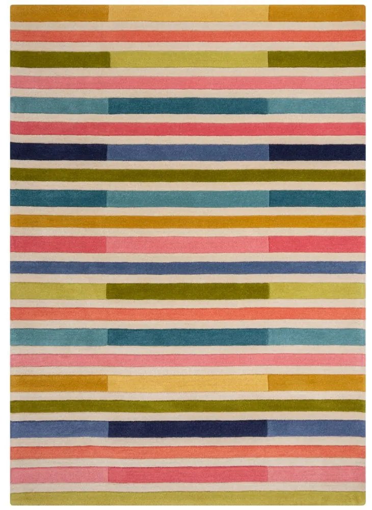 Flair Rugs koberce Ručne všívaný kusový koberec Illusion Piano Pink/Multi - 160x230 cm