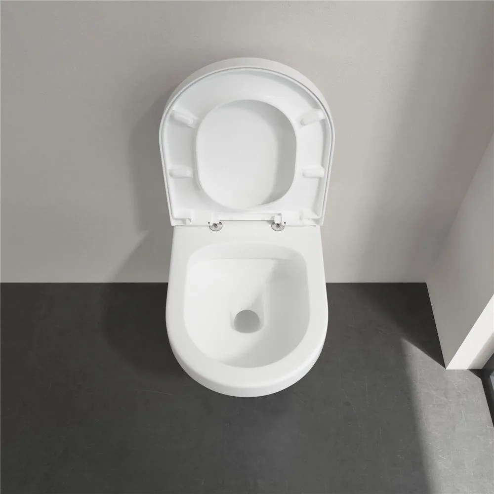 VILLEROY &amp; BOCH Architectura WC sedátko s poklopom, s funkciou QuickRelease a Softclosing, biela alpská, 98M9C101