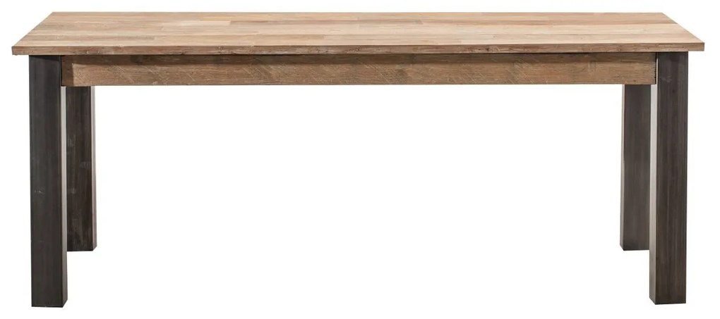 Rozkladací stôl Berton 200/300 x 100 x 76 black&natural