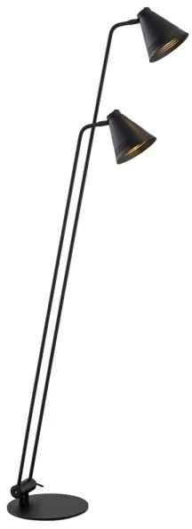 Argon 7077 - Stojacia lampa AVALONE 2xE27/15W/230V čierna