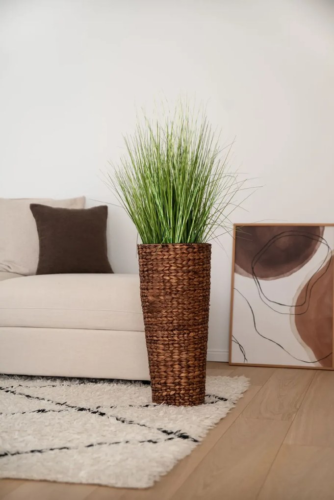 Umelá tráva v kvetináči ZEBRA, plast, výška 60 cm, zelená