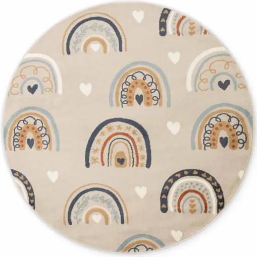 Koberec Hanse Home ADVENTURES BOWIE béžový kruh