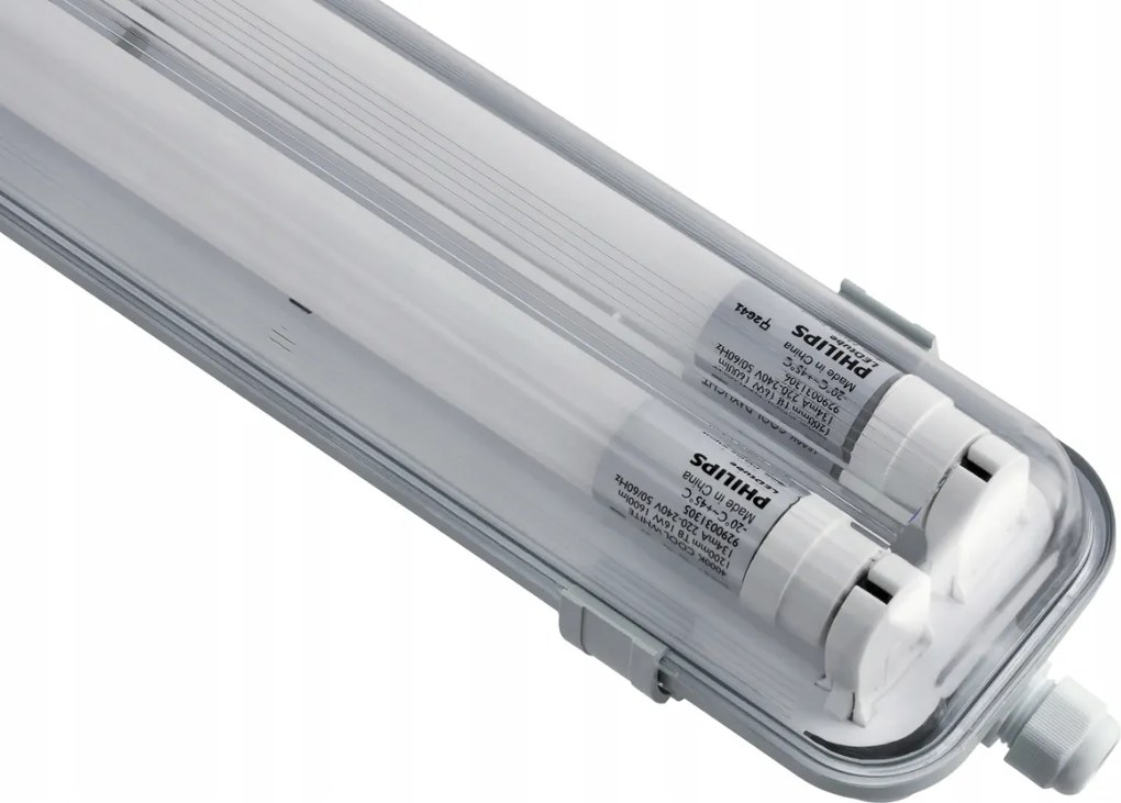 SADA Hermetické svietidlo s reflektorom 120cm 36W 3600lm 4000K + 2x LED žiarivky