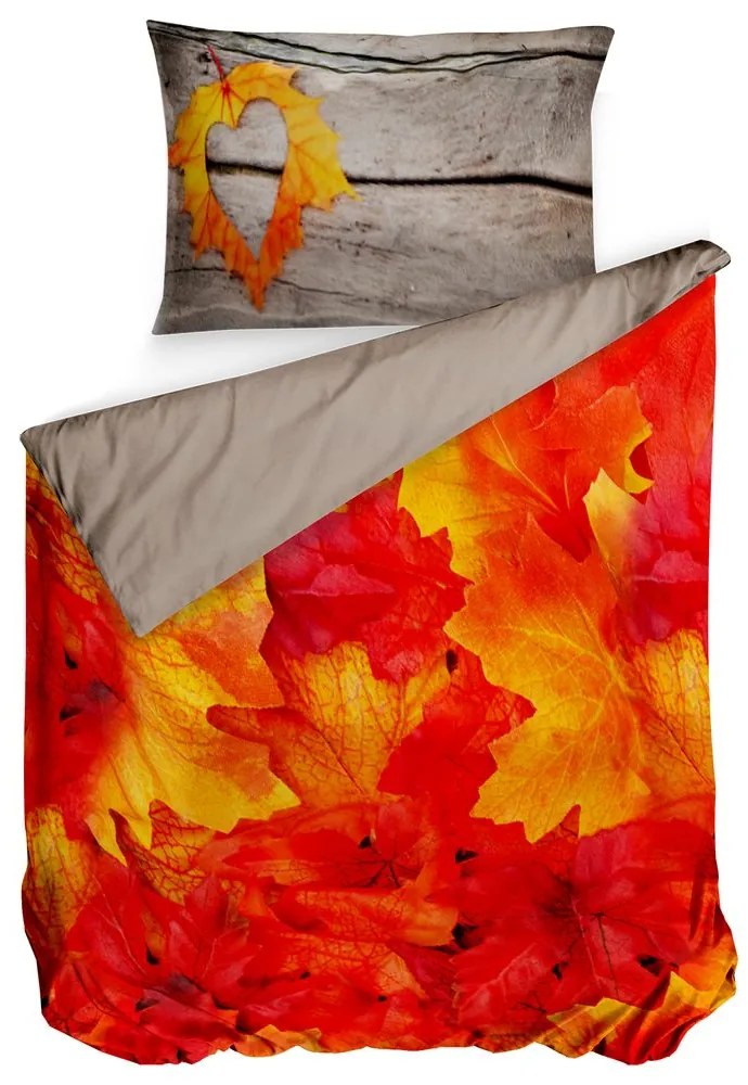 Gipetex Natural Dream 3D talianská  obliečka 100% bavlna Jeseň - 140x200 / 70x90 cm