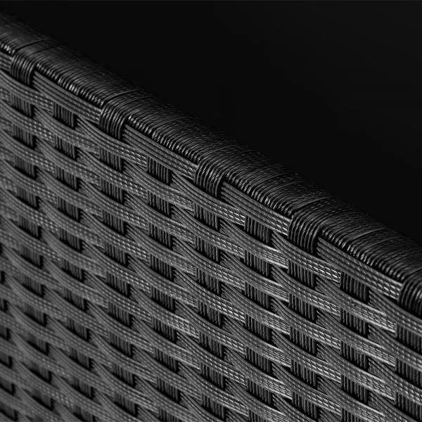 InternetovaZahrada - Úložný box 122cm x 56cm x 61cm - čierna s kolieskom
