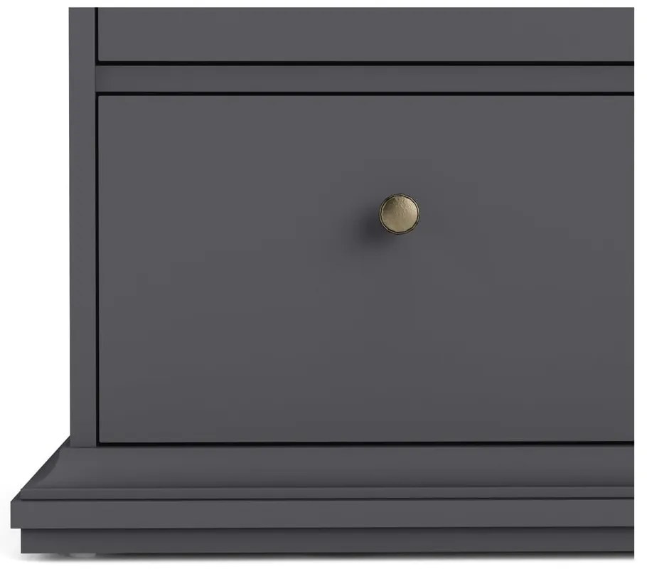 Sivá nízka komoda 96x87 cm Paris – Tvilum